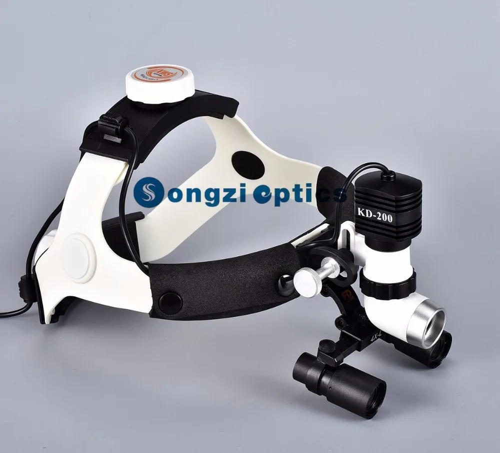 

High Quality 4X Surgical loupes with KD-202A-6 High brightness 5W Medical Surgical Dental Headlight