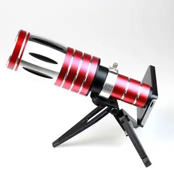 

High-Quality Mobile Phone Aluminum 50x Zoom Telescope Camera Lens +Back Case +Tripod For iPhone 5C