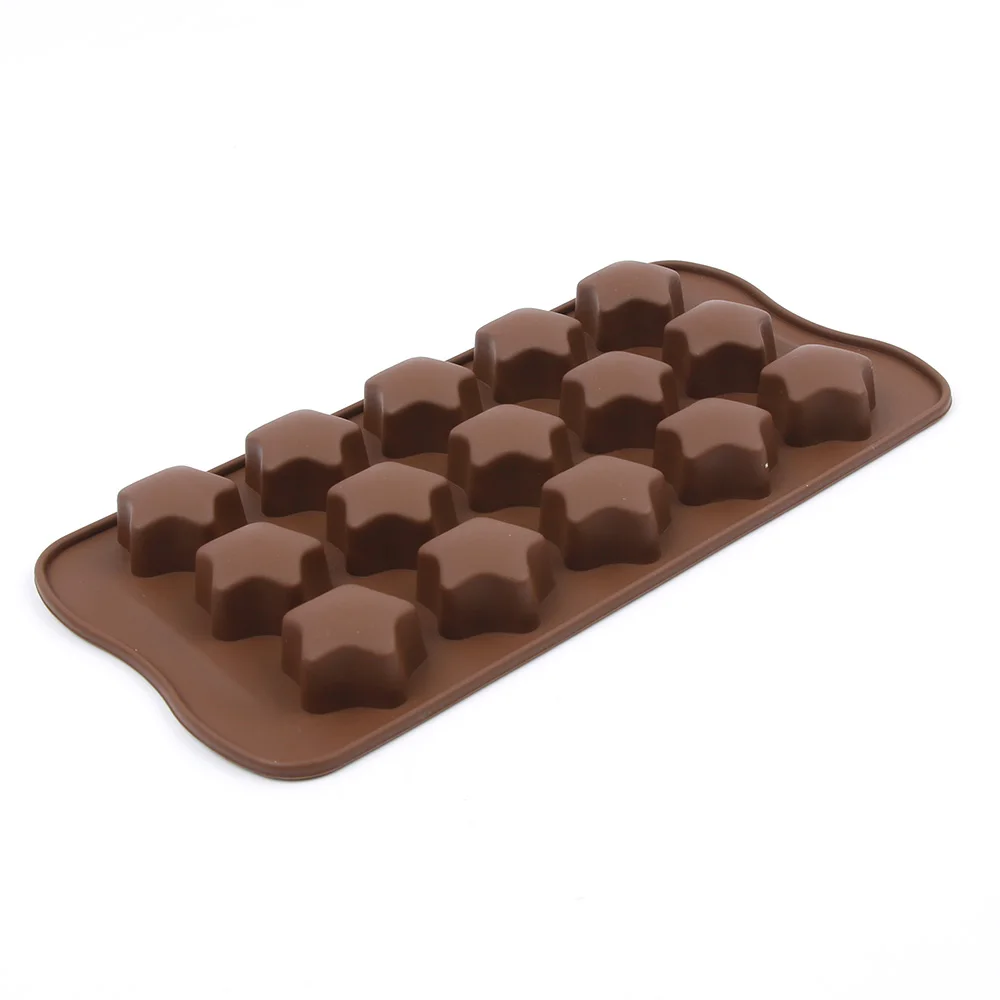 Silicone Ice Cube moulds 15 lattices DIY chocolate star shape silicone molds Fondant Cake Decorating Tools Silicone Ice Cube moulds 15 lattices DIY chocolate star shape silicone molds Fondant Cake Decorating Tools