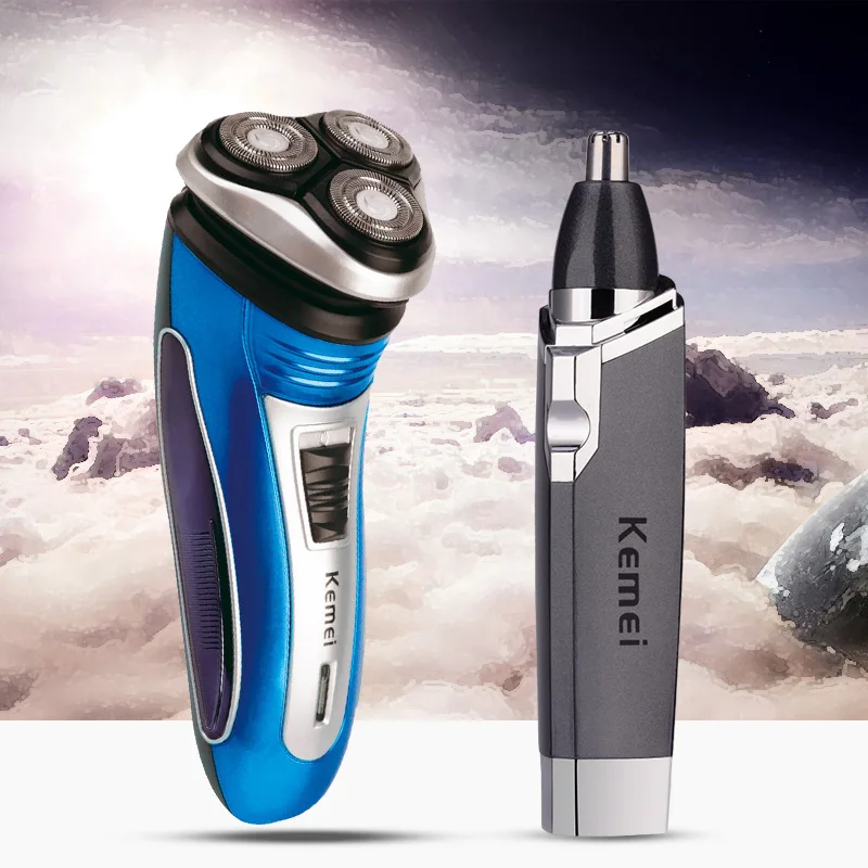 

Professional Electric Shaver Men 3D Floating Head Rechargeable Razor Shaving Nose Trimmer Beard Clipper Hair Removal Machine