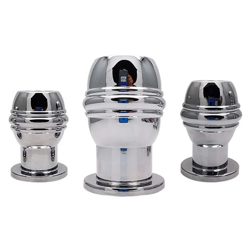 Metalowy tunel Butt Plug Hollow korek analny Douche lewatywa Prostata ...