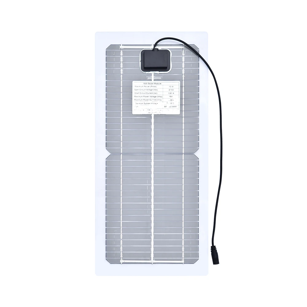 semi-flexível monocristalino célula solar módulo diy conector ao ar livre dc 12v carregador