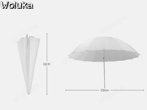 60-дюймовый Светоотражающие зонтик 1,50 м 16-Колонка фотостудия studio мягкий свет зонтик один мягкий зонтик CD50 T08