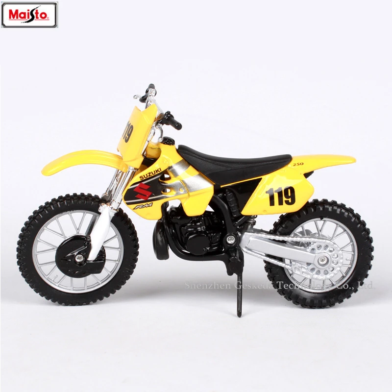 

Maisto 1:18 SUZUKI RM-250 original authorized simulation alloy motorcycle model toy car