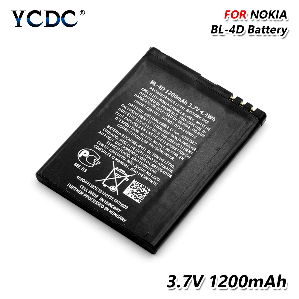 

Original BL-4D BL 4D Battery For Nokia N97 mini (N97mini) N8 (N8-00) E5 (E5-00) E6 (E6-00) 702T T7 (T7-00) E7 (E7-00) N5 803