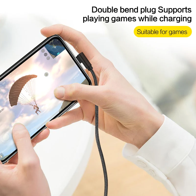 SmartDevil usb type C кабель 90 градусов для samsung Galaxy S8 S9 Xiaomi A1 нейлоновая оплетка линия передачи данных Быстрая зарядка шнур для Oneplus 5