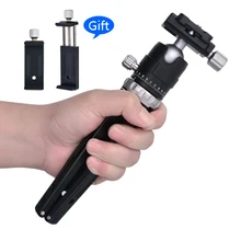 Алюминиевый металлический мини-тренога для смартфонов с шаровой головкой, настольный штатив для iPhone Gopro Nikon Canon DSLR camera DV