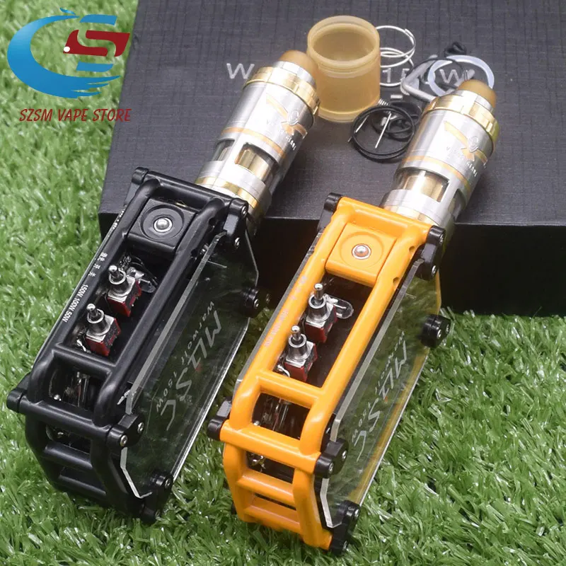 Электронная сигарета Warwolf 150W коробка мод комплект vape с v6 S 23 мм RTA атомайзер