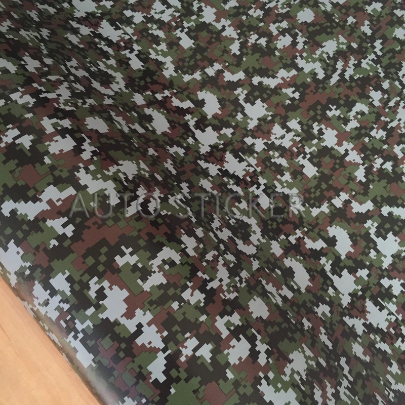 army green digital camo vinyl car wrap 8