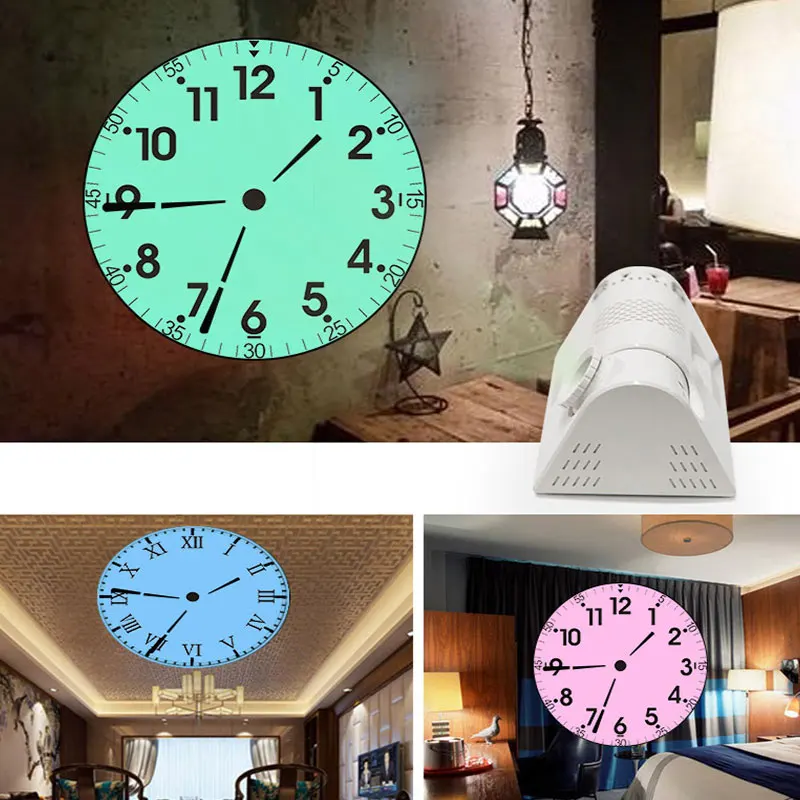

Multi-function Projection Alarm Clock Electronic Living Room Clock Desktop European Digital Night Light Art Office Decoration