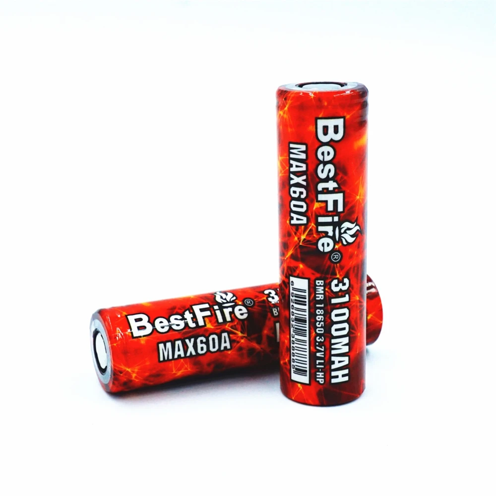 4 шт. перезаряжаемые батареи Bestfire 18650 3100 мАч 60A VS VTC6 для электронных сигарет SMOK eleaf