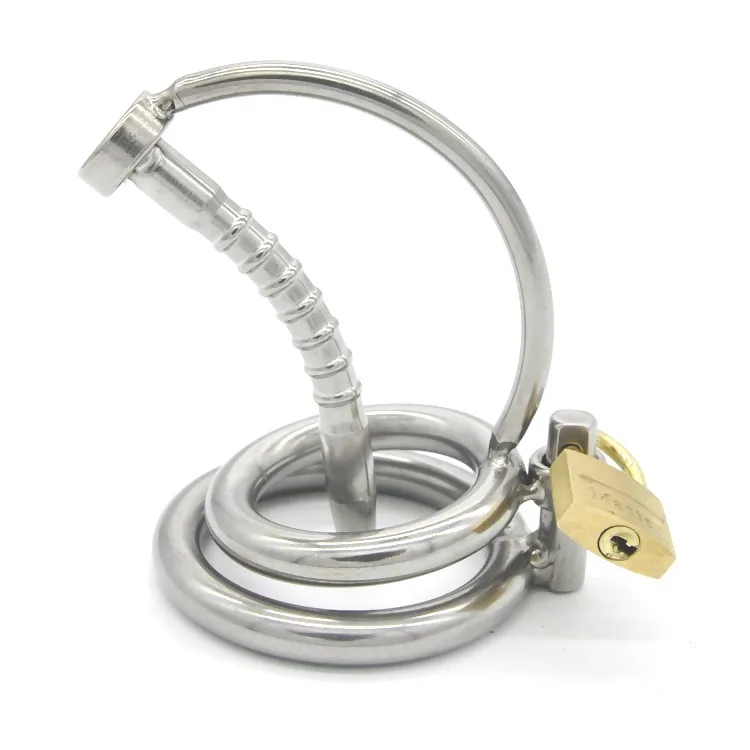 New-Stainless-Steel-Male-Chastity-Device-with-Catheter-Cock-Cage-Virginity-Lock-Penis-Ring-Penis-Lock (1)