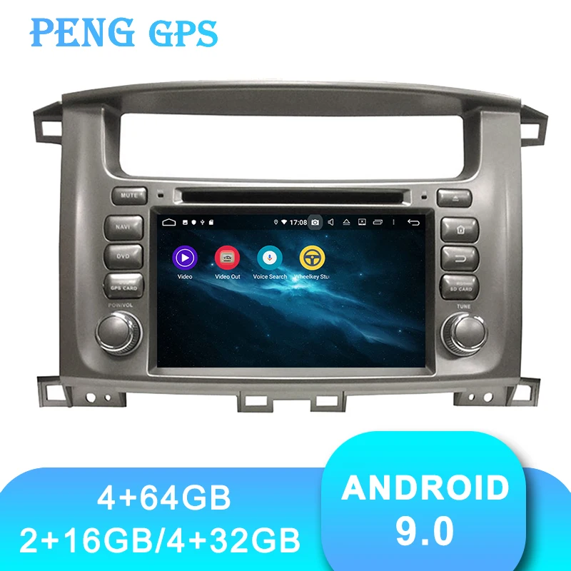Автомагнитола Tesla для Toyota Lander Cruiser Lc100 1997 2007 GPS навигатор головное устройство