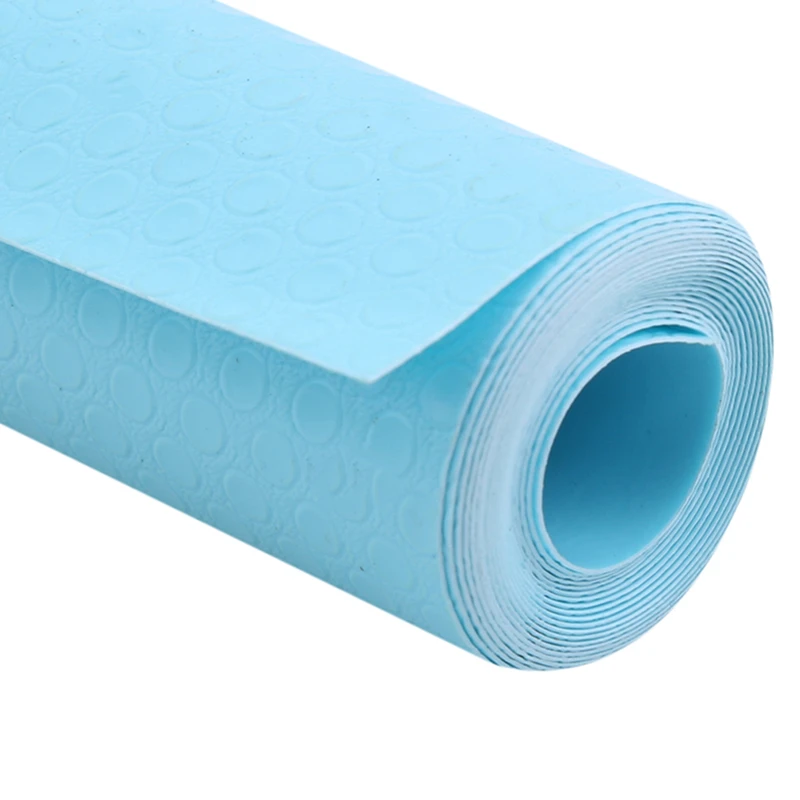 Синий Выдвижной коврик нескользящий коврик для буфета толстые водонепроницаемые, влажность наклейки для кухни домашний гардероб коврик шкафчик для обуви коврик