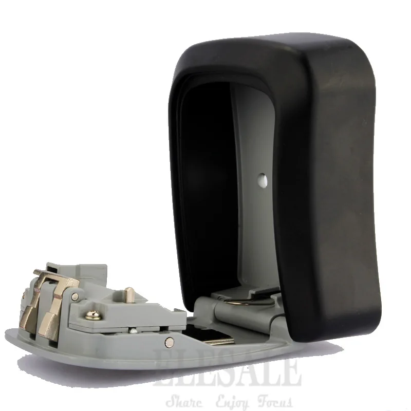 New Wall Mounted Key Safe Storage Box With 4-Digital Combination Lock Metal Secret Box Key Hidden Organizer
