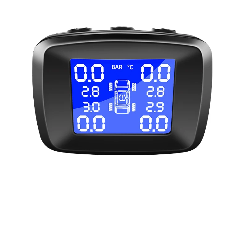 Автомобильная система контроля давления в шинах TPMS с цифровым ЖК дисплеем