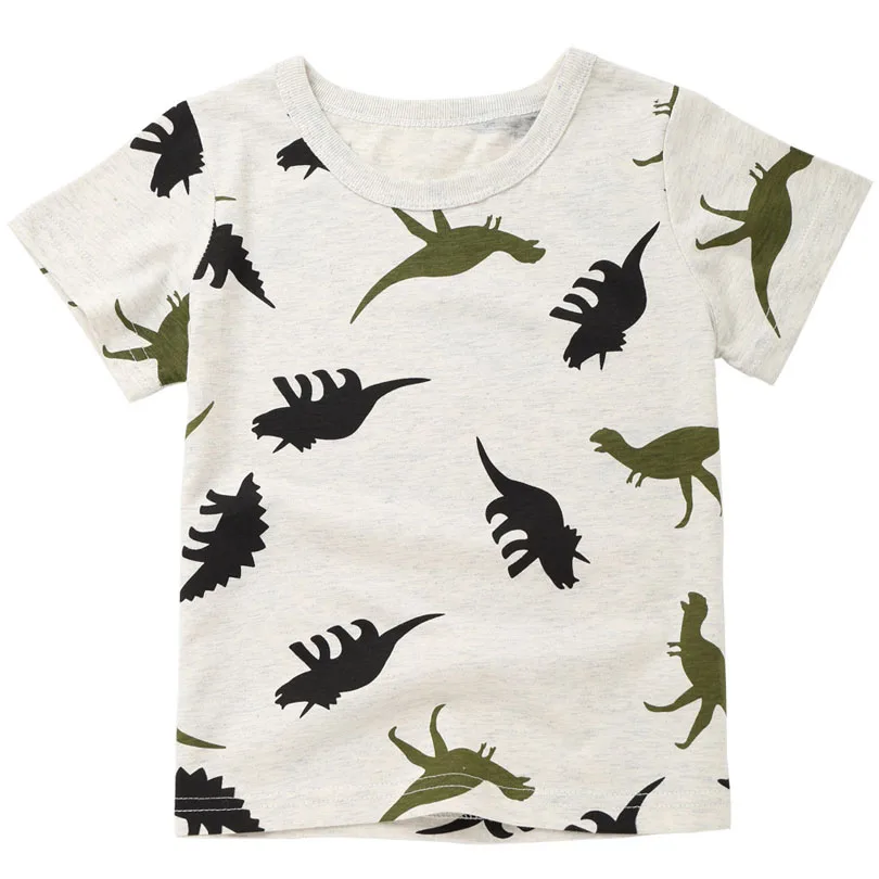 Г. Футболка для мальчиков и девочек детские базовые футболки С КАКТУСОМ, Детская Хлопковая одежда дизайнерские рубашки для маленьких мальчиков От 2 до 8 лет, Акула, динозавр