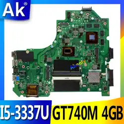 Ak K56CB материнской GT740M i5 для ASUS K56VM K56CM A56C Материнская плата ноутбука K56CB плата K56CB тест материнской платы 100% OK