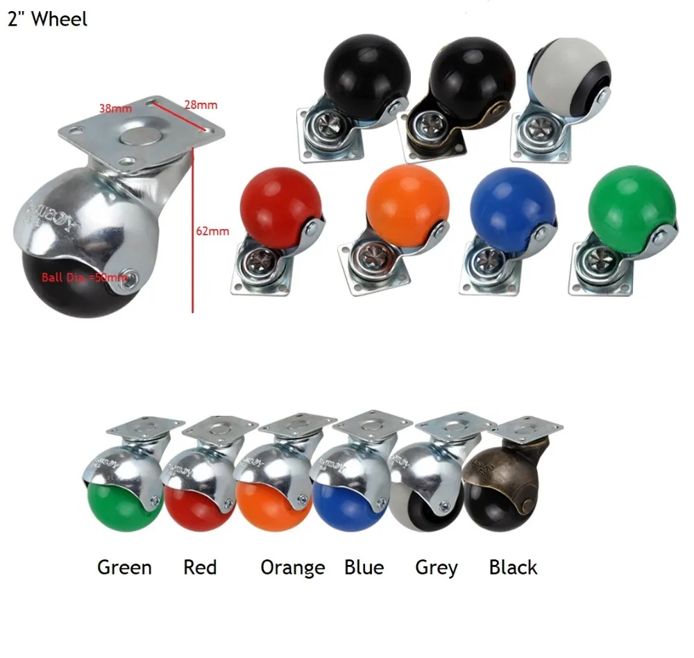 Buy 4Pcs/Lot Premintehdw 2" Colorful Chair Seat