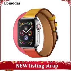 Кожаный ремешок для apple watch 42 мм 38 мм 44 мм 40 мм correas ремешок для часов браслет для iwatch серии 4 3 2 1