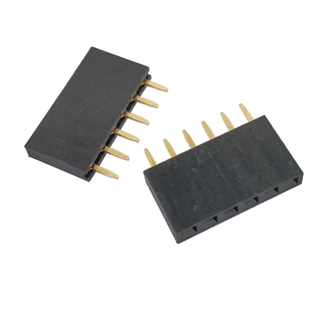 2.54 female header 1X6P.