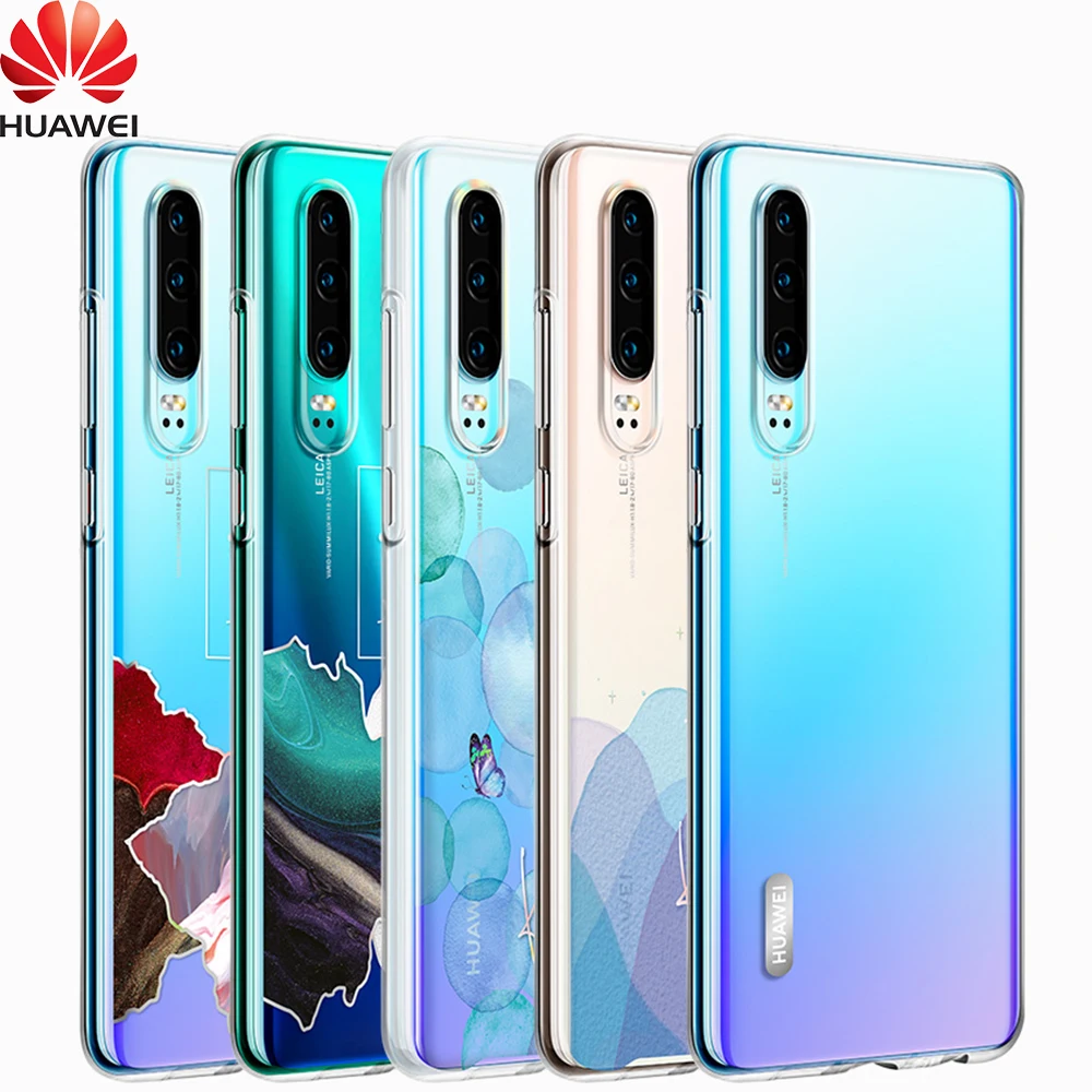 Huawei P30 Pro прозрачный чехол P30Pro двухслойный узор прозрачный чехол huawei P30 Pro прозрачное покрытие мягкий термополиуретановый полностью закрытый чехол Чехол