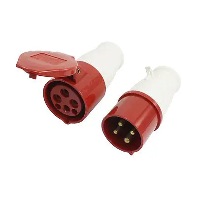 380 415 v 3 E polos 4 Pin conector hembra Industrial SF 214|connector industrial|pole 3p - AliExpress