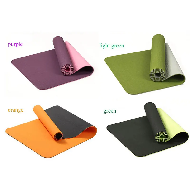 [QUBABOBO] 6mm High Quality TPE Yoga Mat Fitness Mat Pilates Balance Sport Non-slip Colchonete Gymnastics Dedicated Cushion