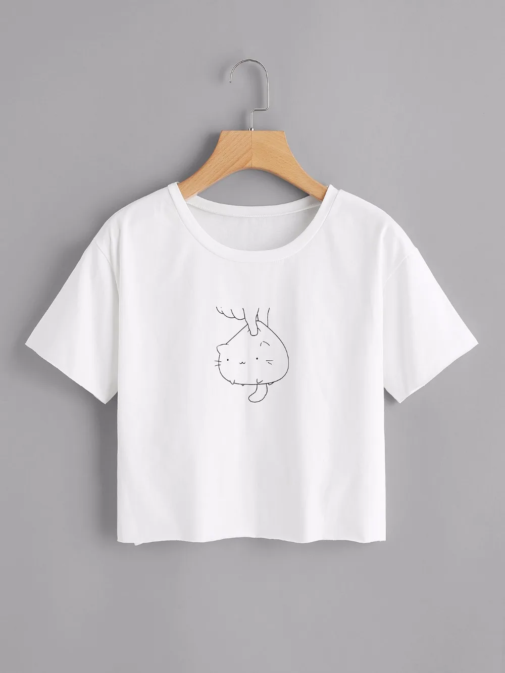 Buy Cat funny graphic women short t shirt