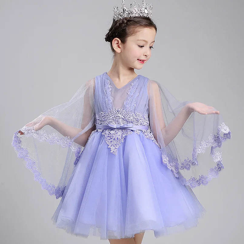 

2018 Baby Girl Floral Lace Princess Tutu Dress Wedding Christening Gown Party Summer Princess Dresses Clothes Meninas Vestidos