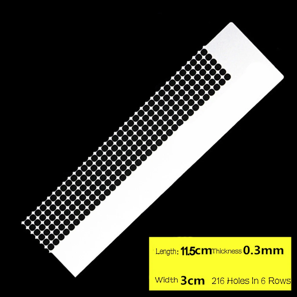 DIY Diamond Painting Stainless Steel Ruler with 216 Blank Grids for Diamond Painting Round Full Drill & Partial Drill
