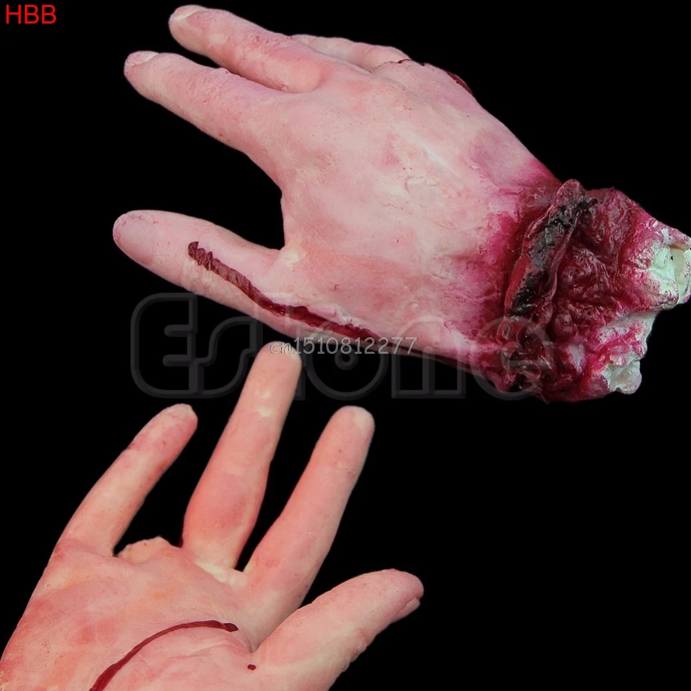 1pc lifesize bloody haunted hand party decoration scary halloween horror prop