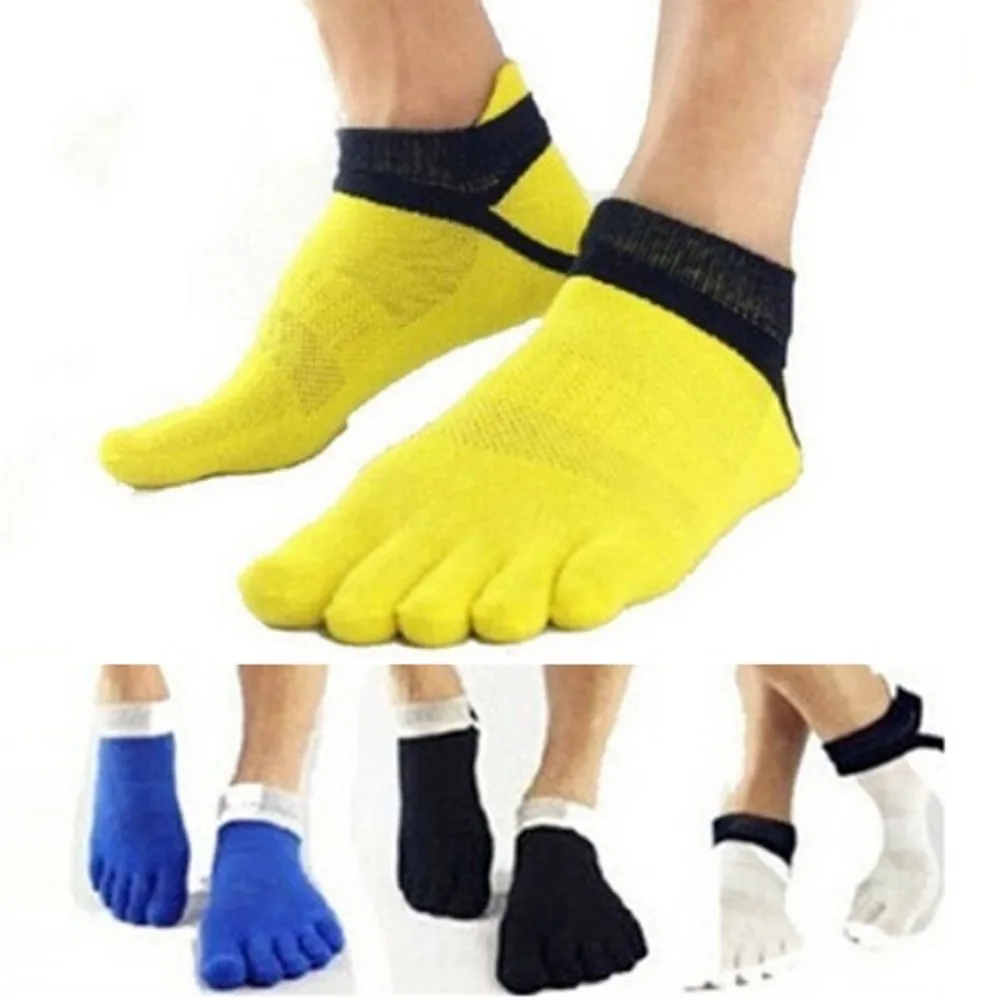 Для мужчин s Running носки хлопок носки пять пальцев ноги дышащая скалодроме Фитнес Для мужчин носки