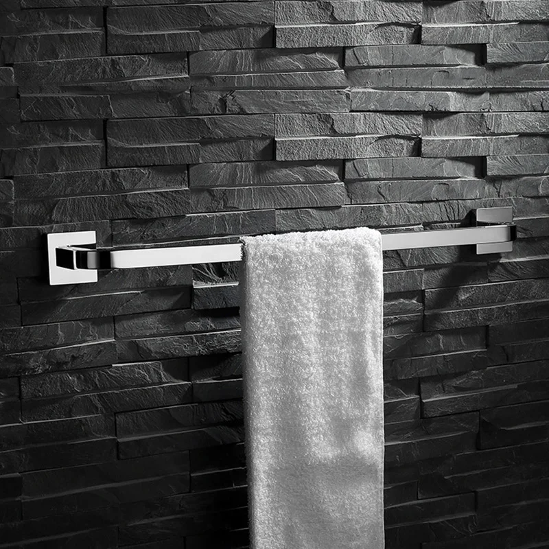 

Bathroom Accessories Mirror Polishing Chrome Stainless Steel Towel Bar Wall Mounted Towel Holder Bar