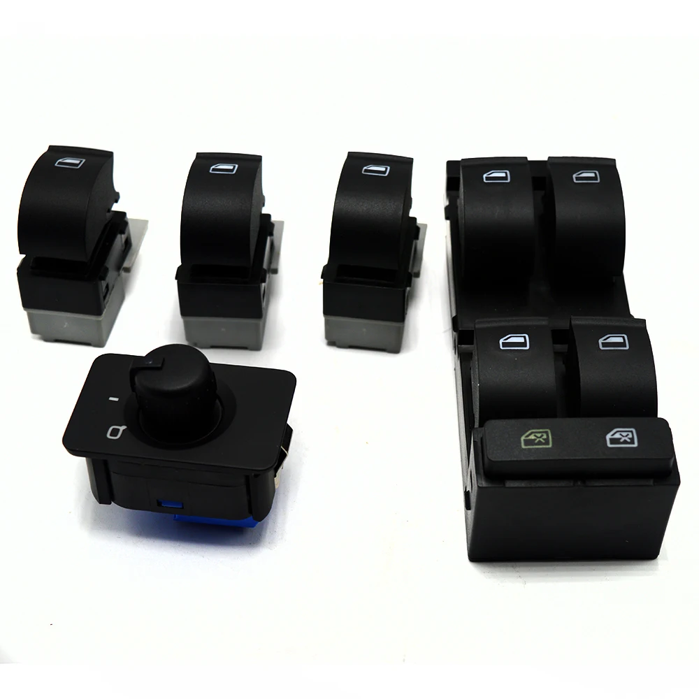 New For Audi A3 A6 C5 RS6 S6 Allroad 1998 - 2004 Side Mirror Power Window Switch Button 4B0 959 851 855 4B1 565A | Автомобили и
