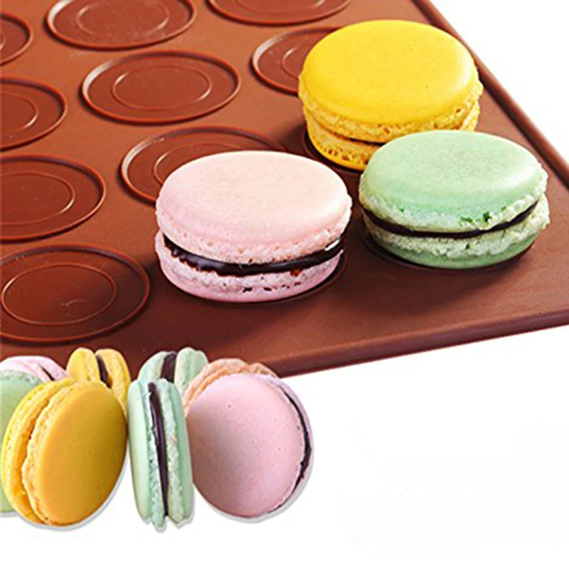 WALFOS-1-pc-30-Holes-Macarons-Mat-Round-Shape-Silicone-Gel-Pad-Macarons-Mat-Fit-To (3)