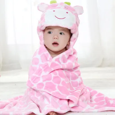 15 стилей Новое Детское одеяло, bebe, одеяло для головы животных, пеленание новорожденных, супер мягкое и удобное детское постельное белье - Цвет: pinkcow