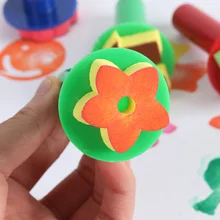 6 шт. губки для рисования кисть детская кисть для рисования цветочный трафарет дети DIY граффити Рисование игрушки