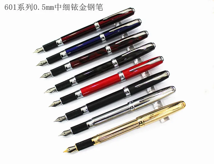 JINHAO 601 бизнес 6 цветов на выбор Средний Перьевая ручка иридиевая перьевая ручка канцелярские принадлежности для школы и офиса ручка для письма