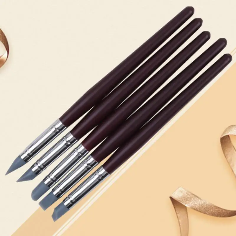 

5pcs Clay Tools Pottery Sculpting Tools Poterie Carving sculpture Tool Sculp Craft Cake Oils Engraving Rubber Pens