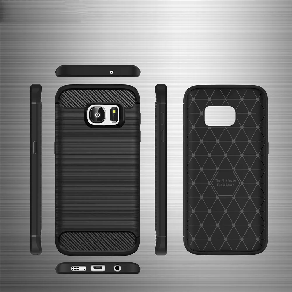Чехол из углеродного волокна для Samsung galaxy S8 S9 Plus S6 S7 edge Note 9 A3 A5 A6 A7 J4 J5 J6 J7 J8 J2 Prime Grand
