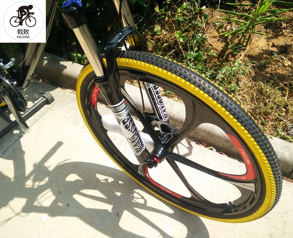 Cheap Kalosse  mountain bike  21/24/27/30 speed  26 inch alloy  frame  mountain bicycle man woman bike    Hydraulic Disc  brakes 4