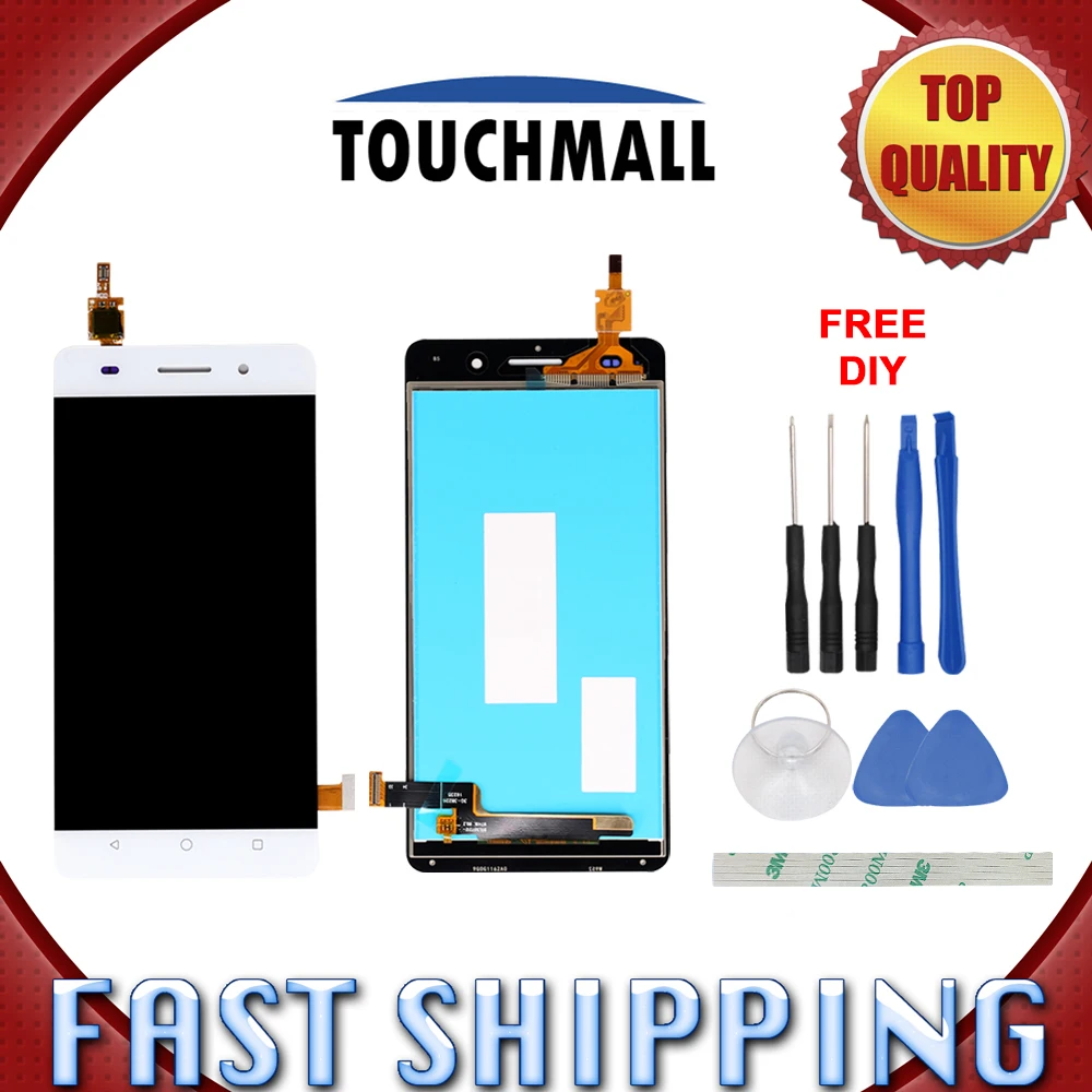 

New LCD Display+Touch Screen Assembly For Huawei Honor 4C LCD CHM-U01/G Play Mini CHC-U01 CHC-U03 White Black Gold+Tools