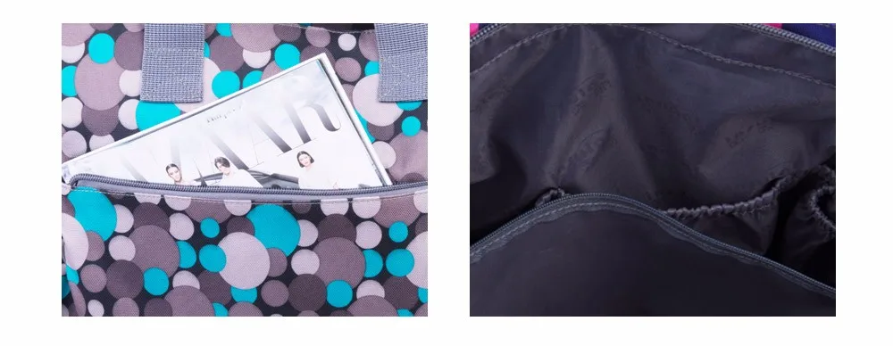 Островная бренд большой емкости в горошек стиль детские пеленки уход сумки нейлон водонепроницаемый сумка для молодых мам мешок пеленки