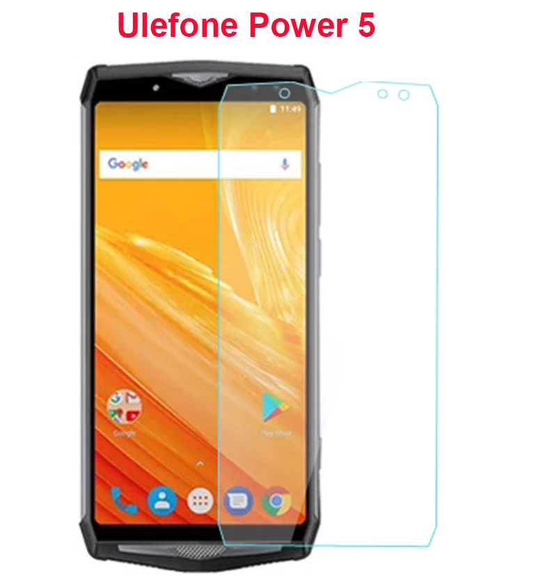 2 шт., закаленное стекло для Ulefone power 5, Взрывозащищенная защитная пленка для ЖК-экрана, Передняя пленка для Ulefone power 5, стекло 6,0