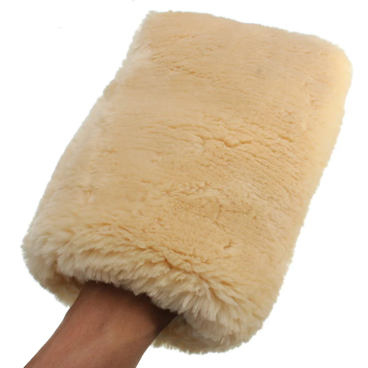

1Piece 24 x 16cm Lambswool Wash Mitt Soft Sheepskin Car Cleaning Glove