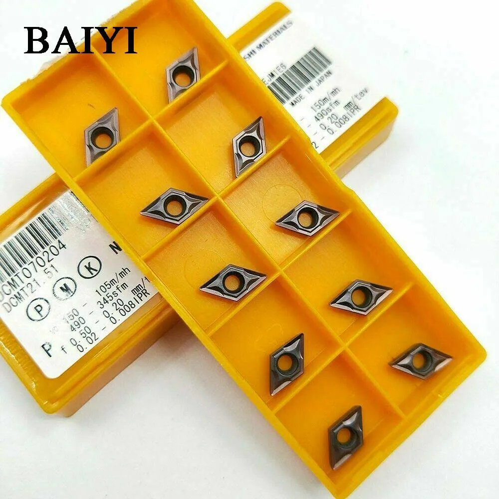 10 шт. DCMT070204 VP15TF DCMT21.51 ЧПУ Токарный Карбид вставка лезвия резак|Токарный