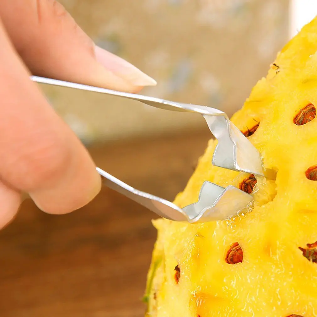 Бытовой нож для нарезки ананасов из нержавеющей стали для удаления семян глаз многофункциональный зажим для домашней посуды универсальный домашний инструмент