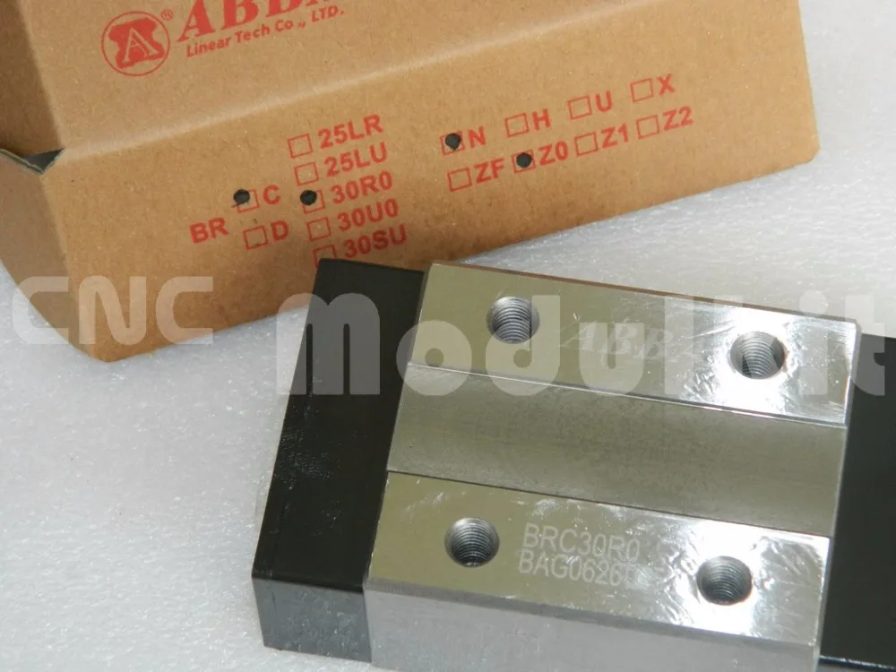 

ABBA New BRC30RO Original Taiwan ABBA Linear Motion Bearing Block BRC Series 30mm Square Top Brand Accuracy N Stock CNC Modulkit