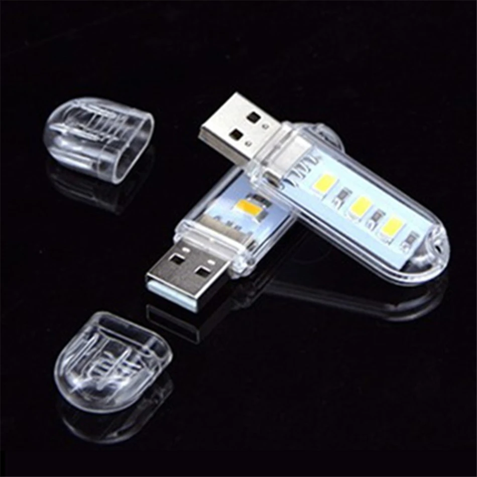 5V мини-лампа с usb 5730SMD 3 светодиодный s книга трубки кемпинг лампы usb светодиодный ночной Светильник для ПК ноутбук компьютер мобильный Мощность лампа для кемпинга